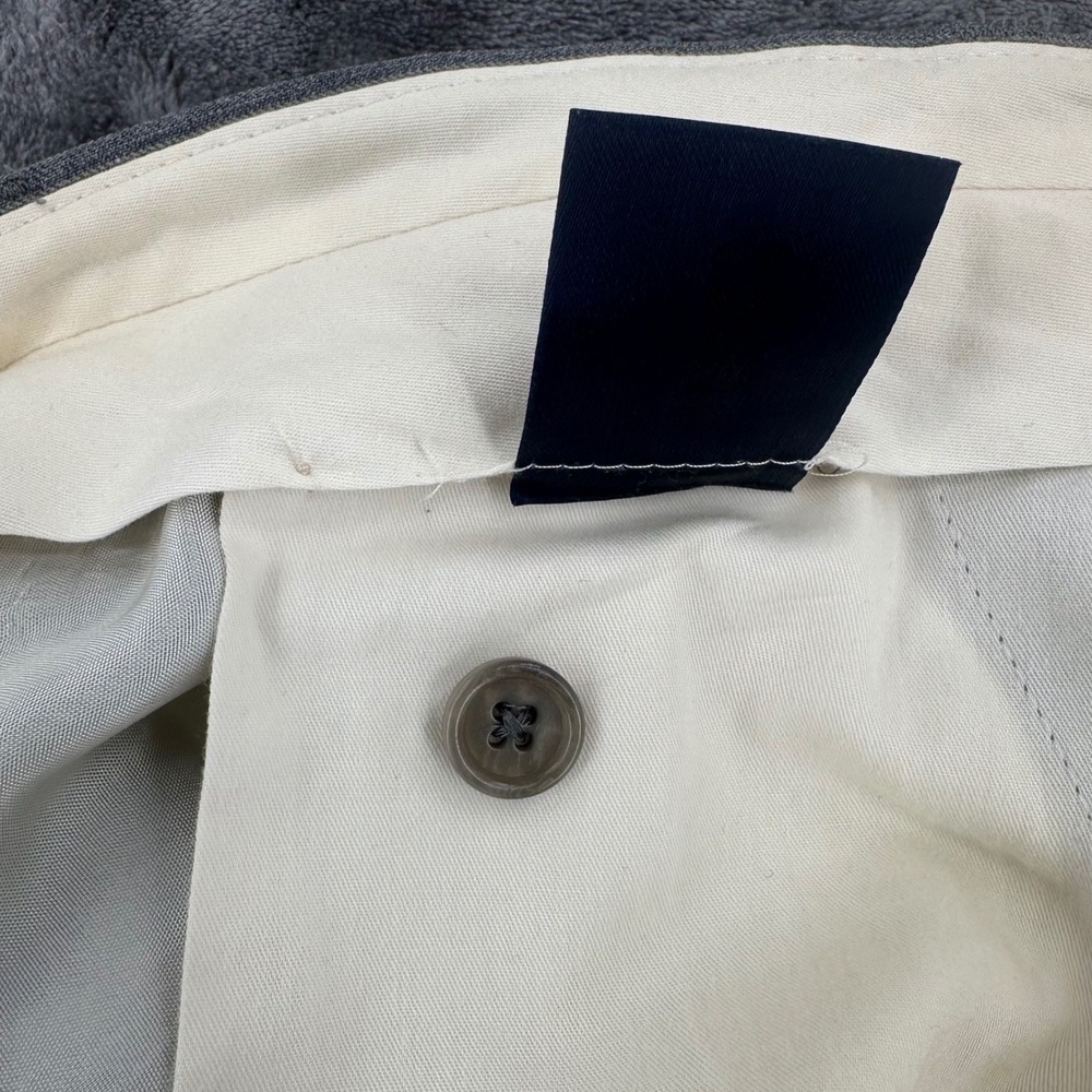 Brooks Brothers 346 WOOL Dress Pants Grey Pinstripe Wool Stretch  Men's 42x31 - Picture 5 of 9